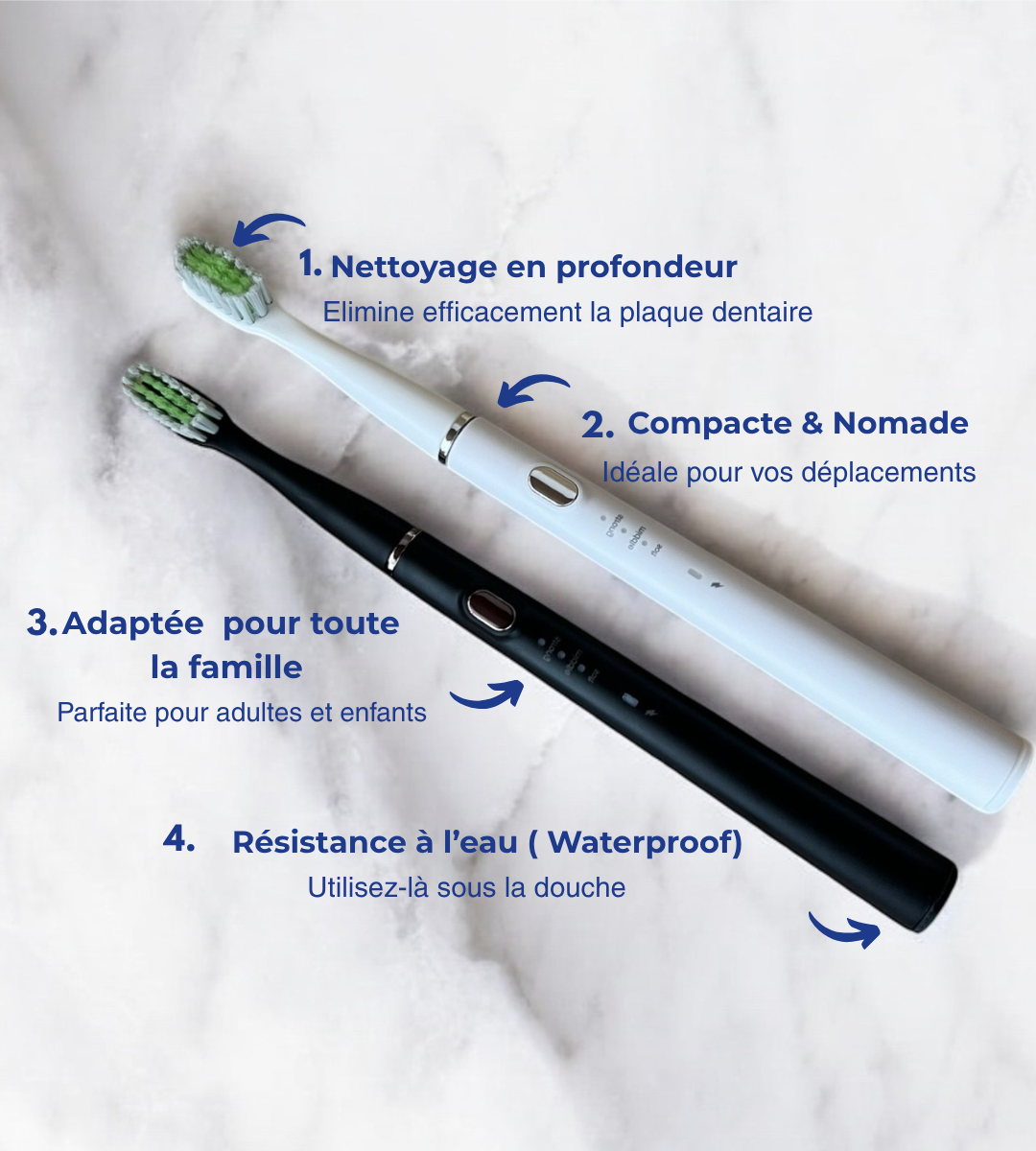 IBrush520-Brosse à dent électrique waterproof